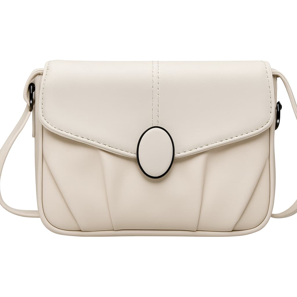 Elegant Matte Grey Flap Sling Bag – Minimalist & Chic