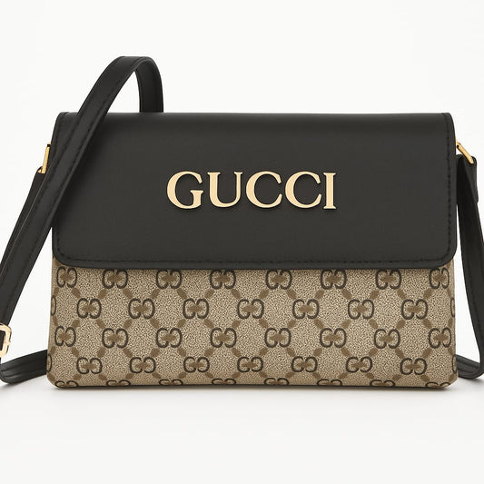 Gucci GG Supreme Mini Shoulder Bag – Iconic Designer Monogram with Leather Flap (Multiple Colors)