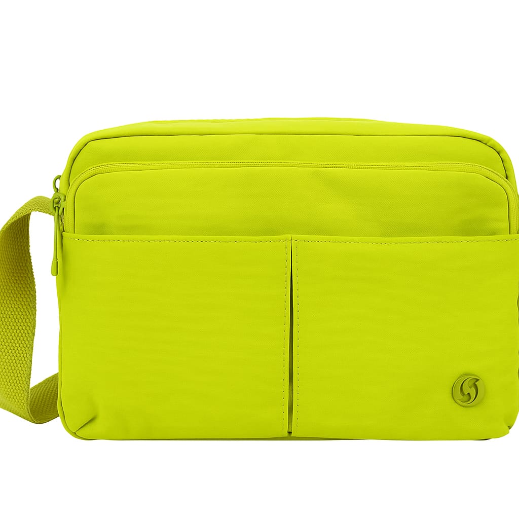 Pastel Multi-Pocket Crossbody Bag