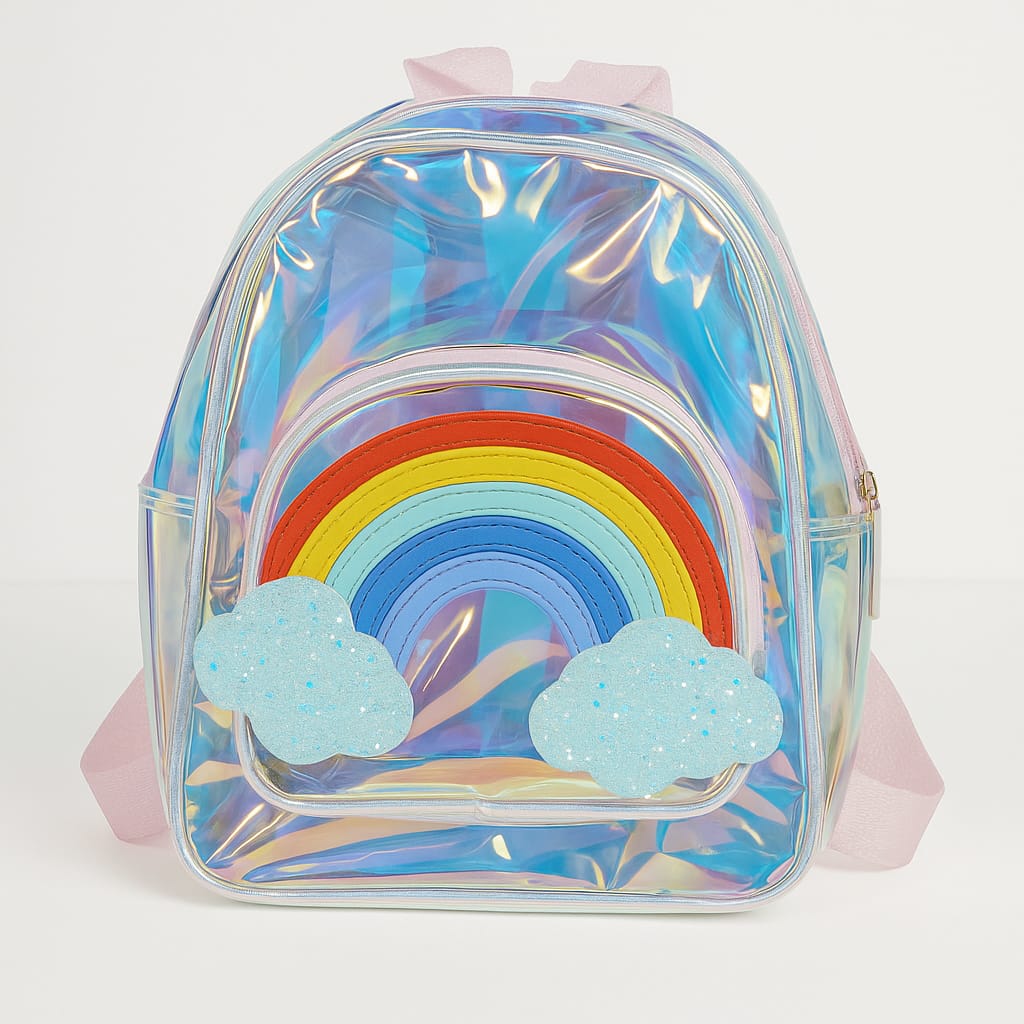 Rainbow Dreams Holographic Backpack