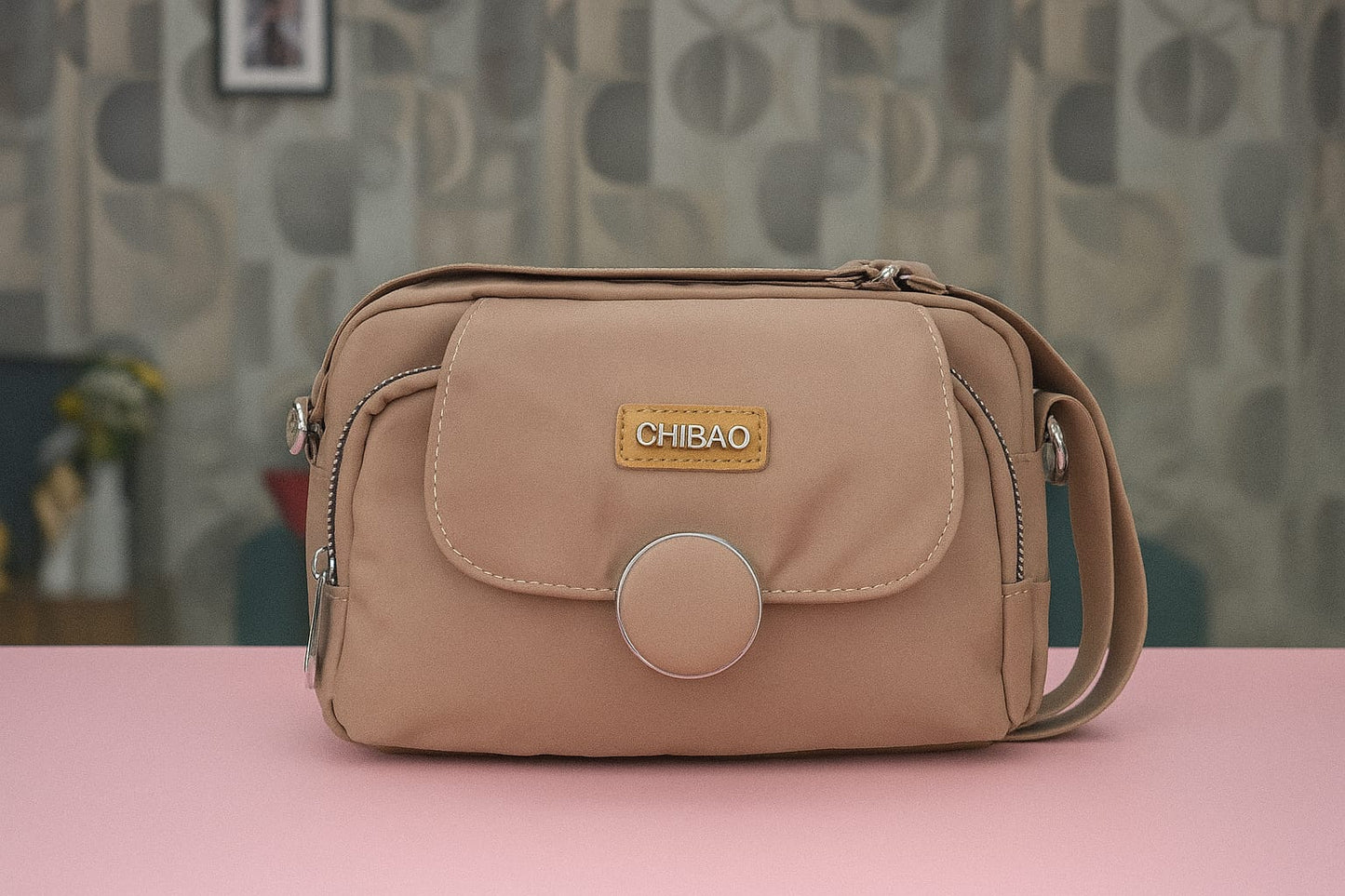 CHIBAO Women’s Crossbody Shoulder Bag – Lightweight Nylon Travel Purse with Multi-Pocket Design