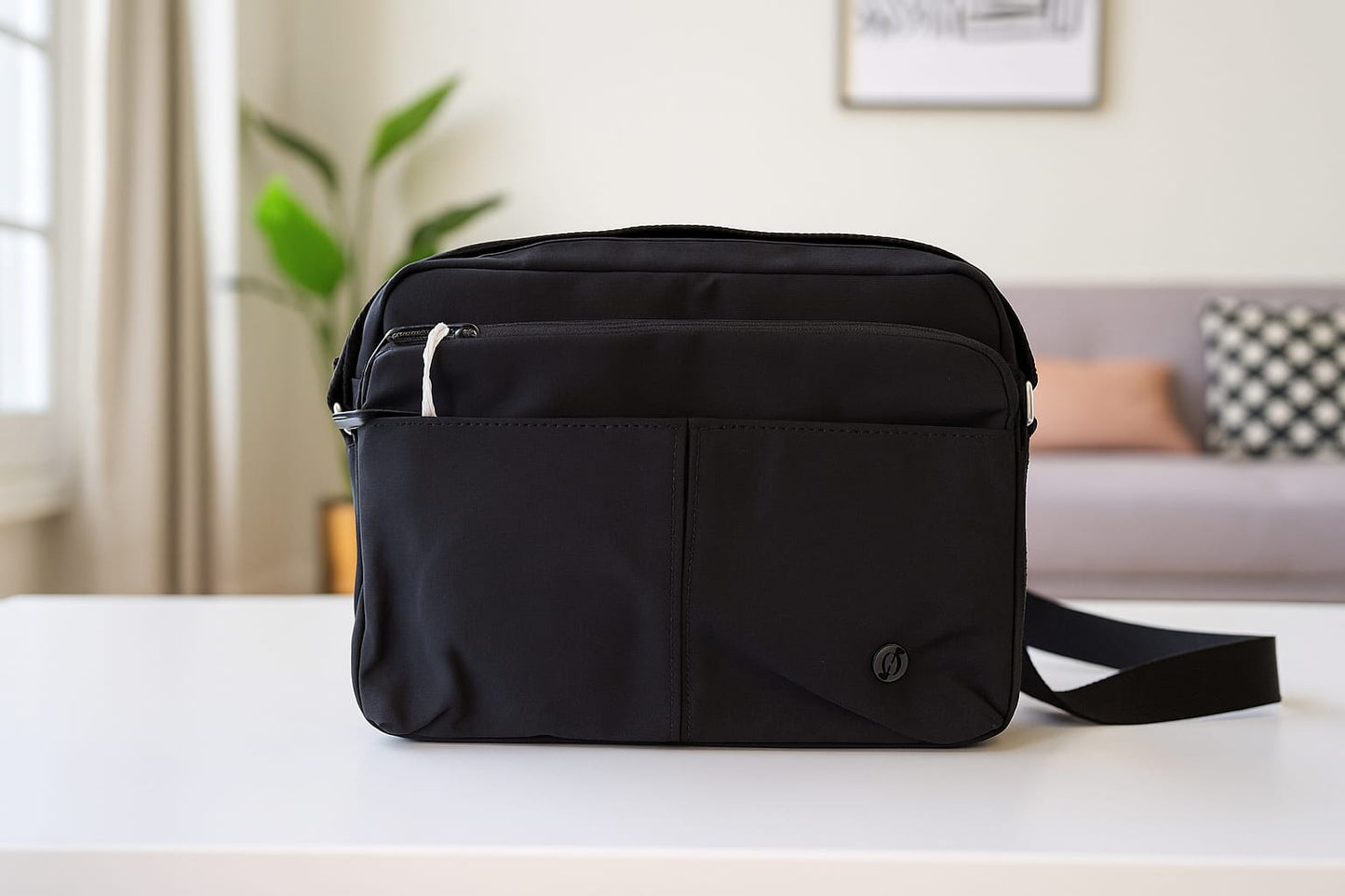 Pastel Multi-Pocket Crossbody Bag