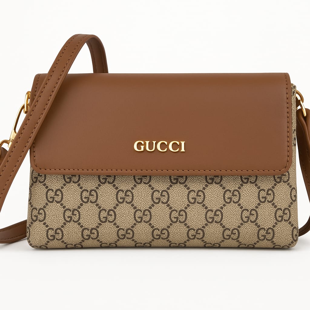 Gucci GG Supreme Mini Shoulder Bag – Iconic Designer Monogram with Leather Flap (Multiple Colors)