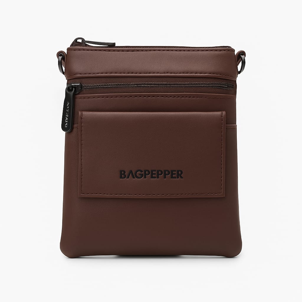 Slim Minimalist Faux Leather Crossbody Pouch – BAGPEPPER