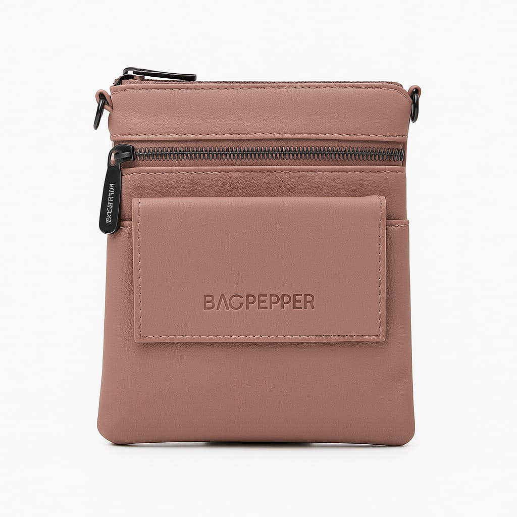 Slim Minimalist Faux Leather Crossbody Pouch – BAGPEPPER