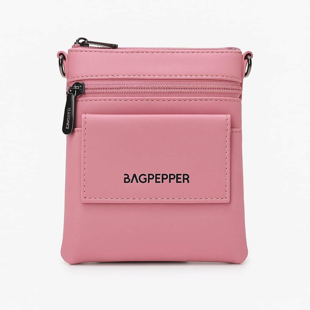 Slim Minimalist Faux Leather Crossbody Pouch – BAGPEPPER